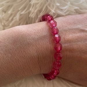 Bracelet hot pink adjustable